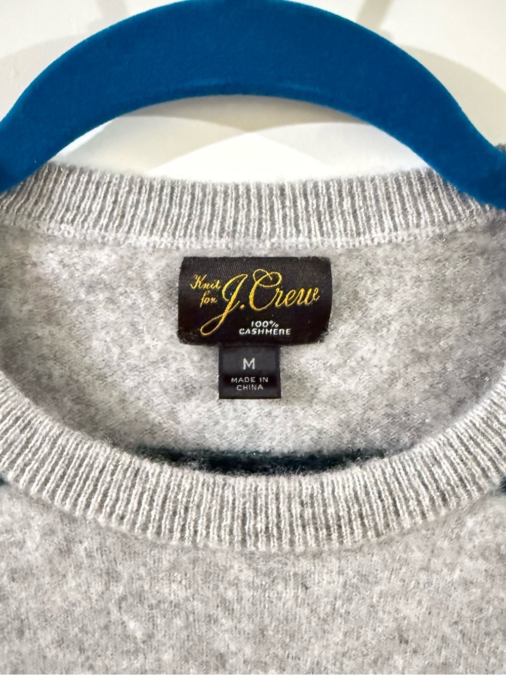 Knit for J.Crew 100% Cashmere Striped Sweater Gray Multicolor Size M - Picture 2 of 10